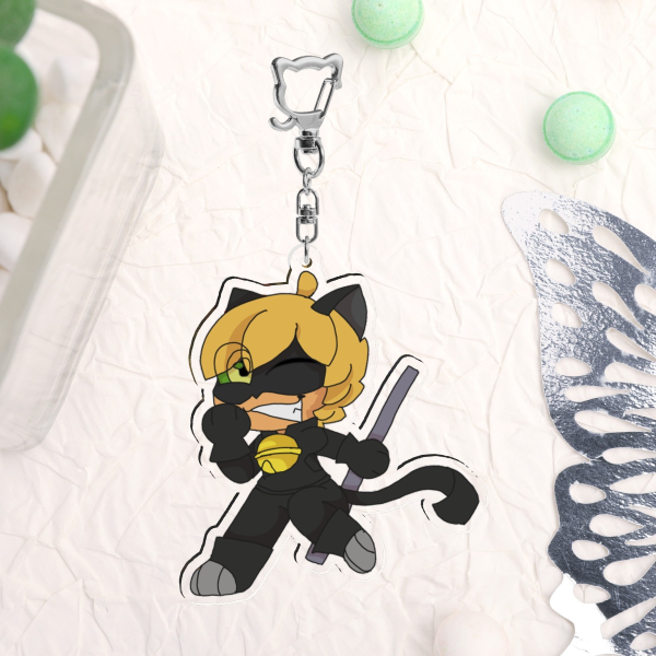 Chat Noir-Acrylic Keychains