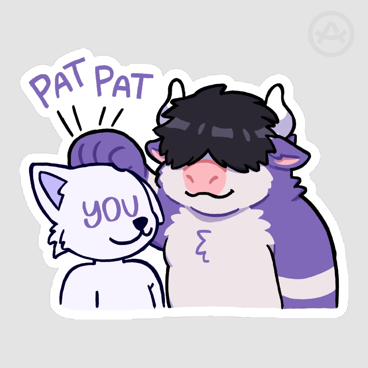 Beefy Pat Pat 🐄 - 3" Die Cut Stickers