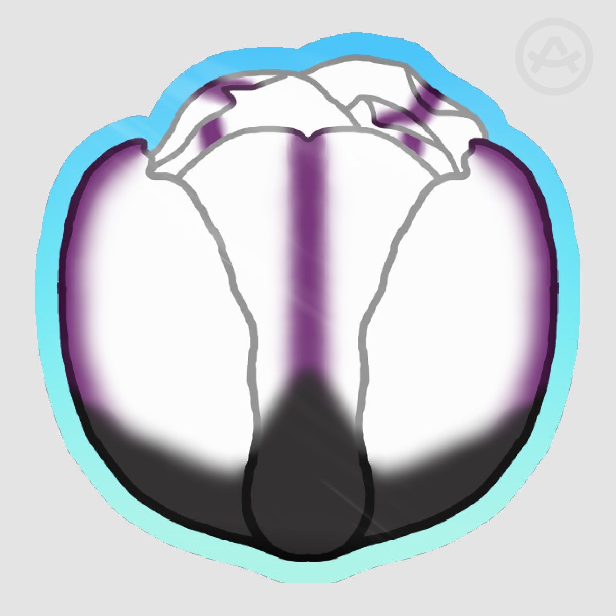 Pride Flower Demisexual Die Cut Stickers