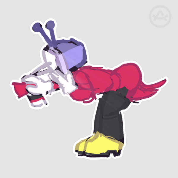 [DELTARUNE] Tenna Spray Sprite Die-Cut Sticker