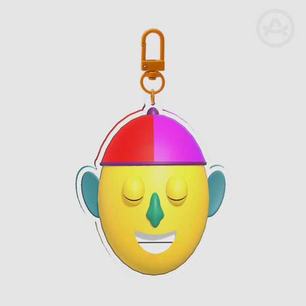 Talking Gerald Clear Acrylic Keychain