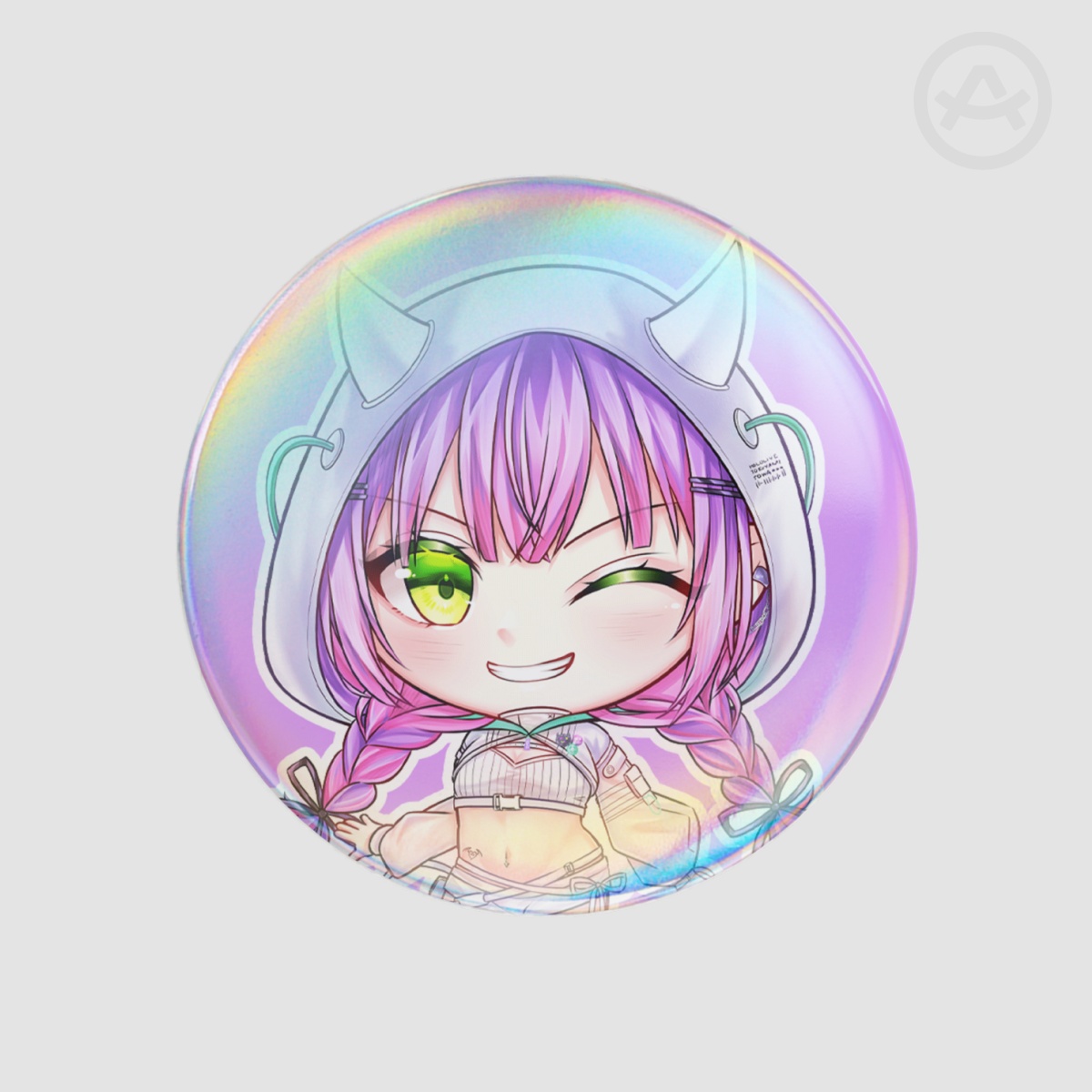 HOLOLIVE STARTEND - Tokoyami Towa | 58mm Round Badge Button Pin