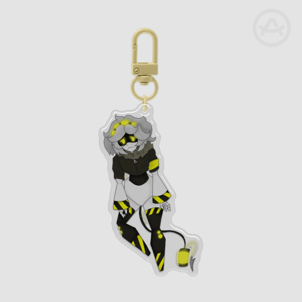 Wet Cat SD-V Epoxy Clear Acrylic Keychain