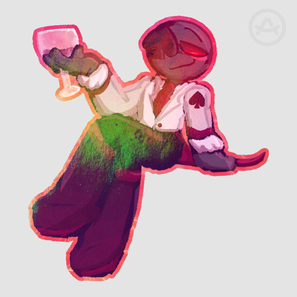 (OC) King Esther Rainbow-Holo Die-Cut Sticker