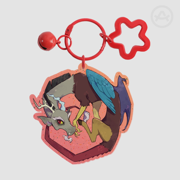 DISCORD Glitter Acrylic Keychains