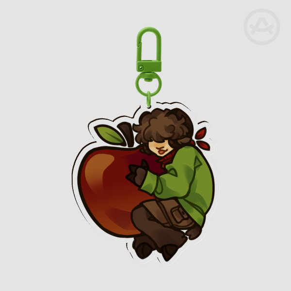 Clingyduo Apple Keychain (Tubbo)
