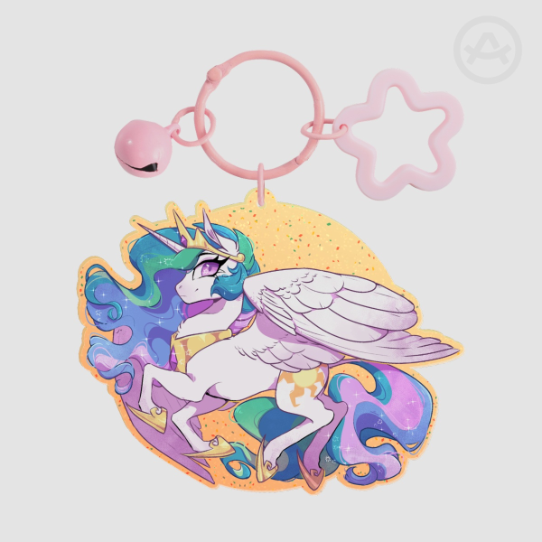 CELESTIA Glitter Acrylic Keychain