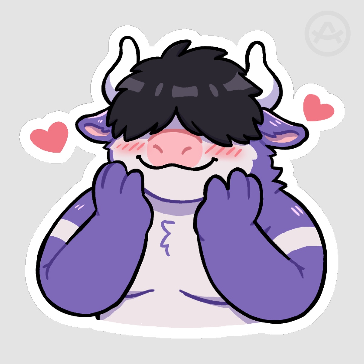 Beefy Cute 🐄 - 3" Die Cut Stickers