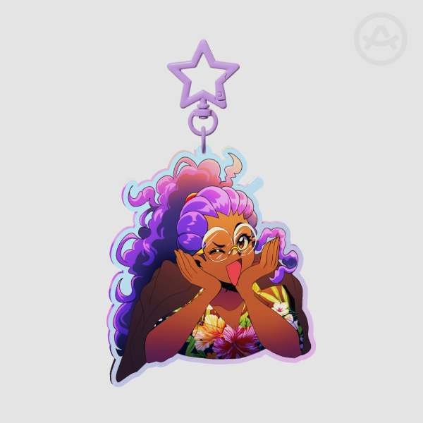 Wink! Rainbow Acrylic Keychain