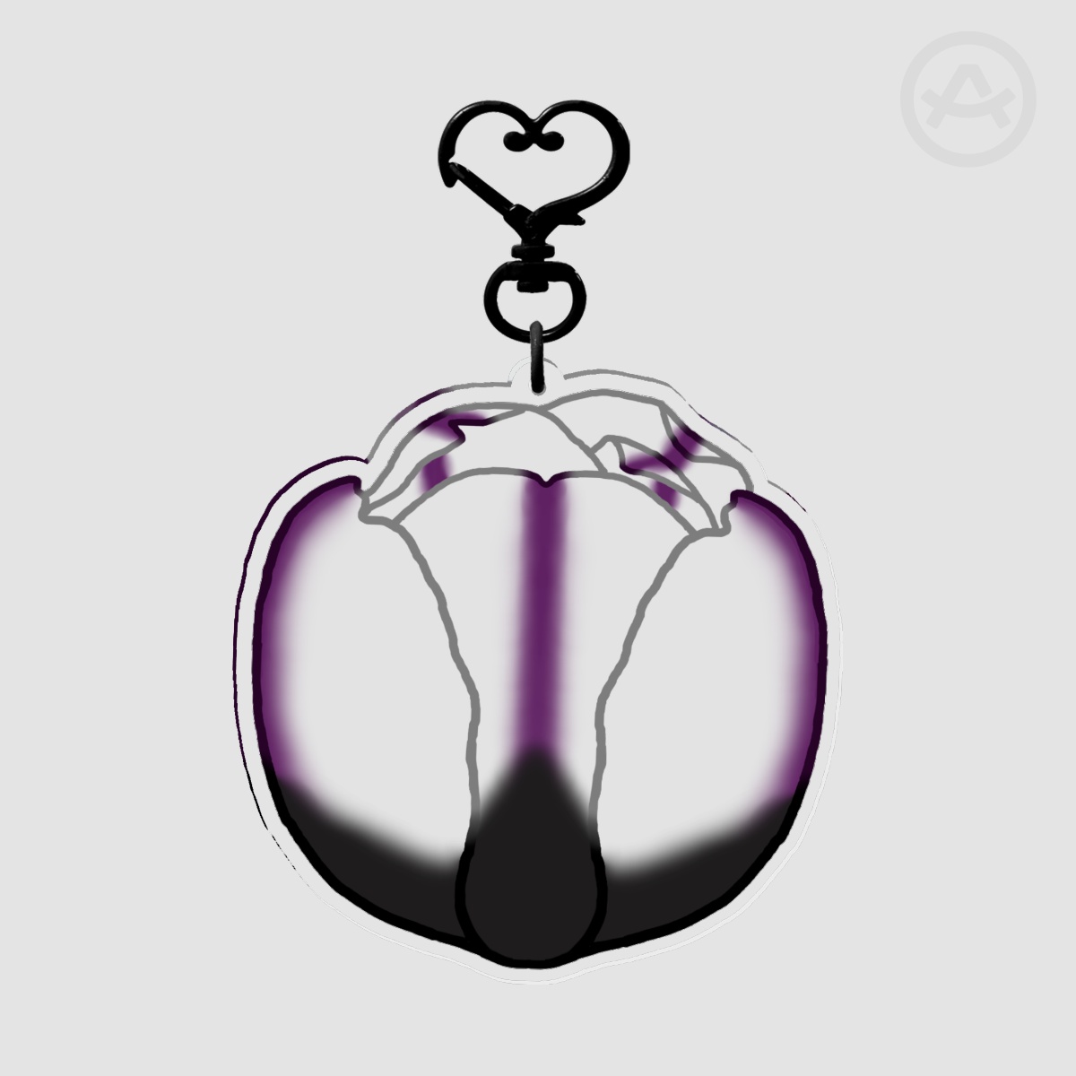 Pride Flower Demisexual Acrylic Keychains