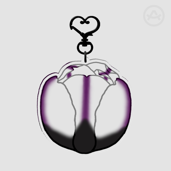 Pride Flower Demisexual Acrylic Keychains