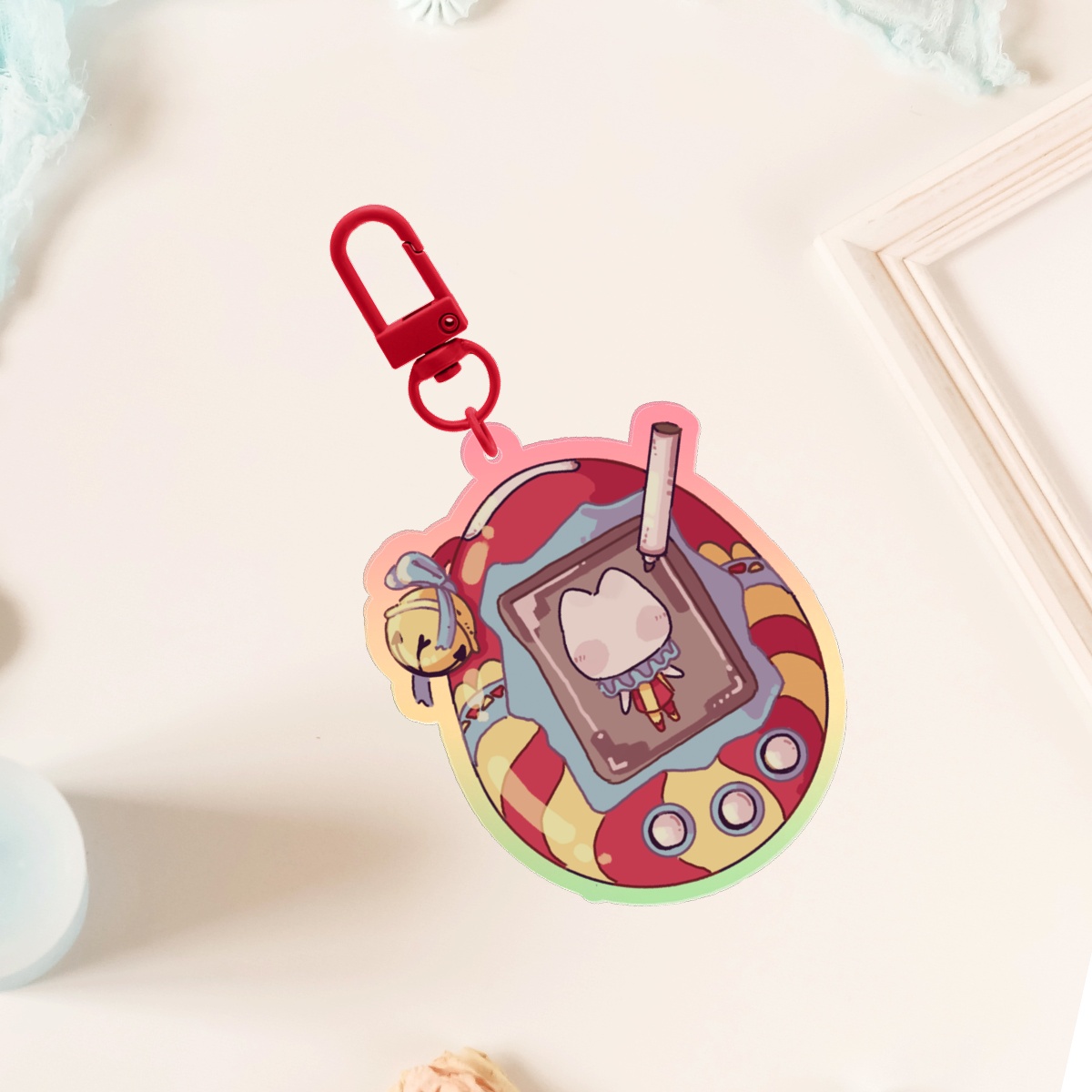 Cat Tama Keychain