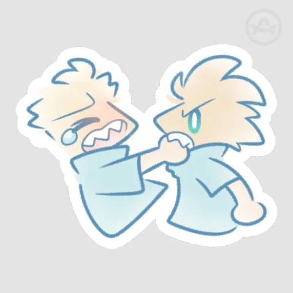 Sprout Twins Little Brother Bite Sticker