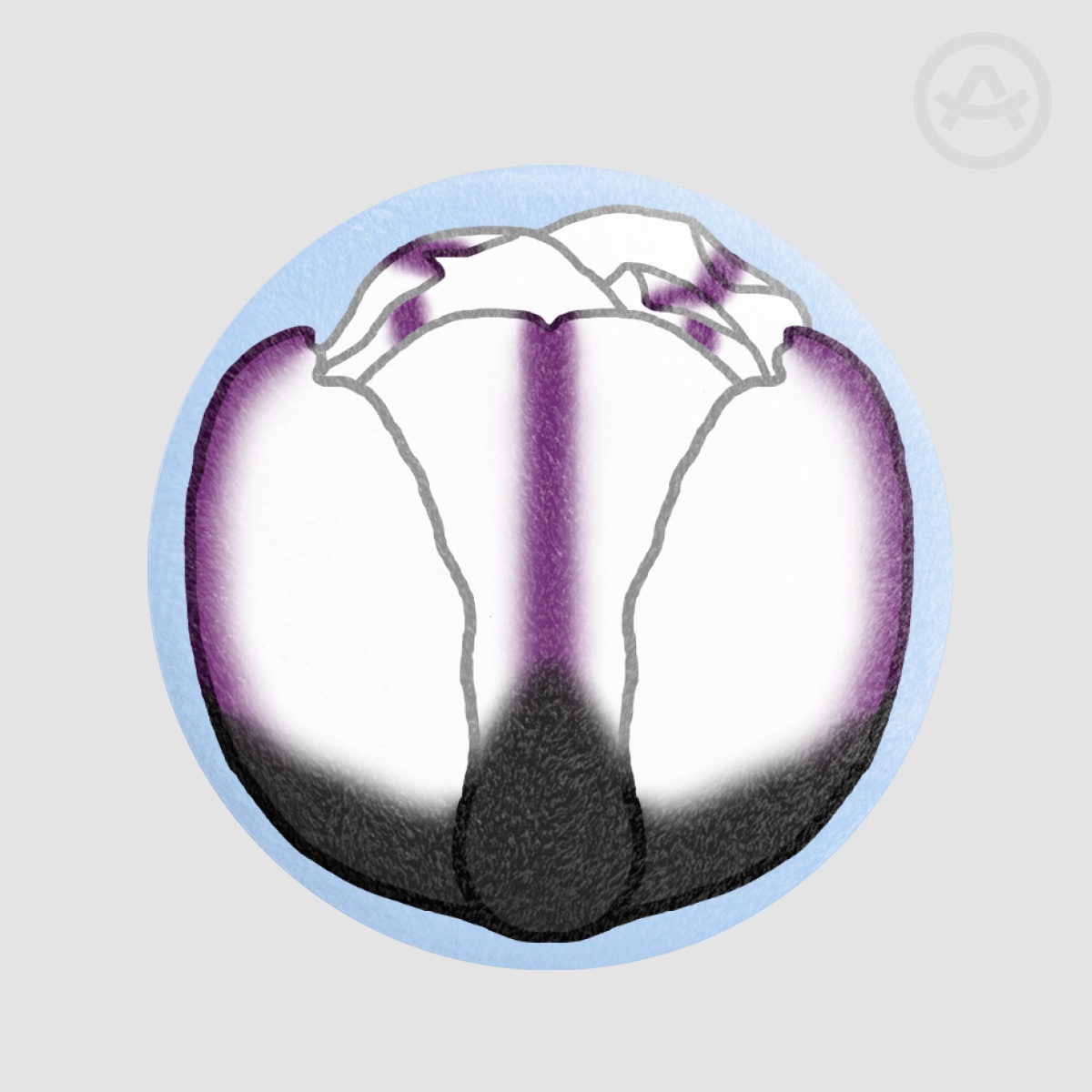Pride Flower Demisexual Plush Badges