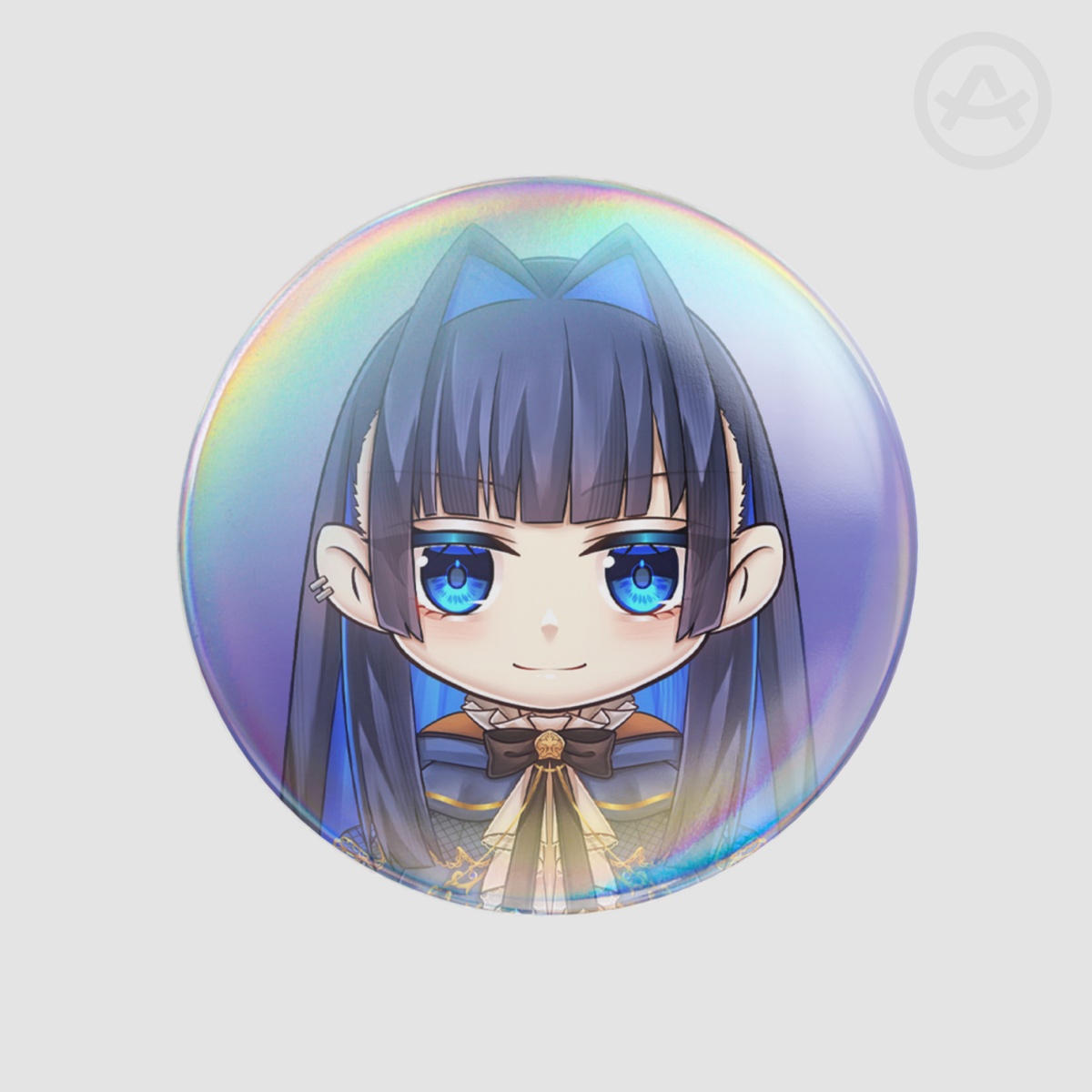 HOLOLIVE EN Promise - Cape ver. Ouro Kronii | 58mm Round Badge Button Pin