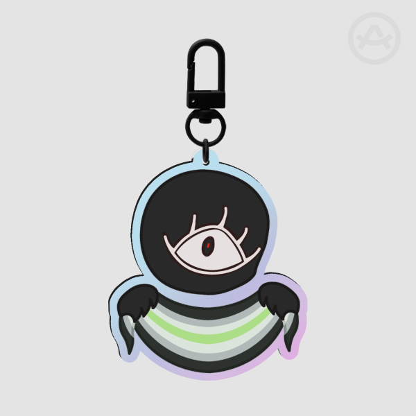 Assimilation Rainbow Acrylic Keychain