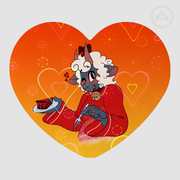 Wedding Cake Lamb! - Die Cut Sticker
