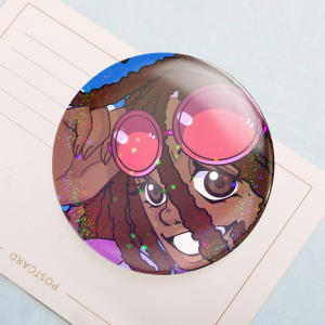 Cap'ns Eye-catcher Round Button Pins