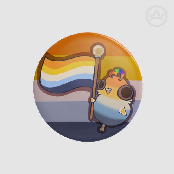 Pigeon Drumstick Aroace Badge/Pin