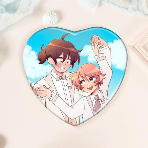 Wedding Heart Button