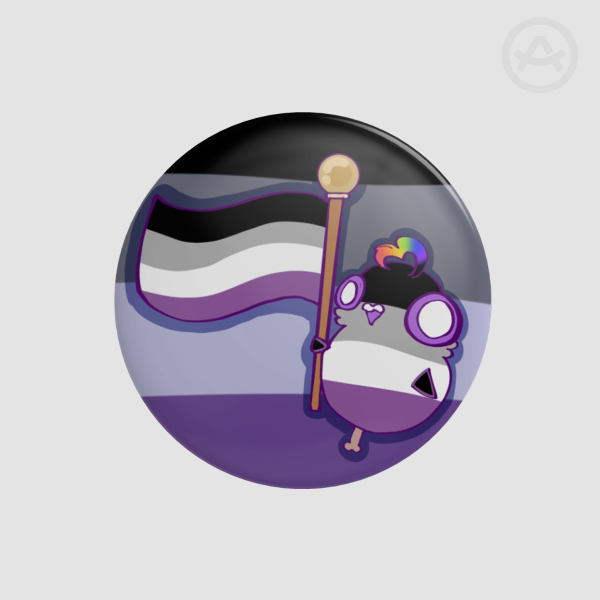 Pigeon Drumstick Asexual Badge/Pin