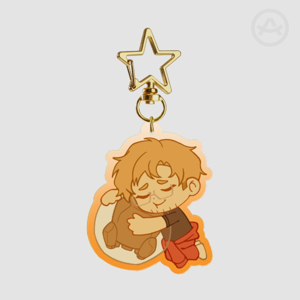 Grace & Rocky Hug Acrylic Keychain
