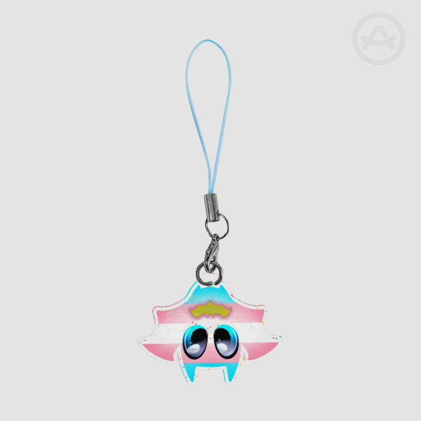 Bat- Trans Glitter Acrylic Keychains
