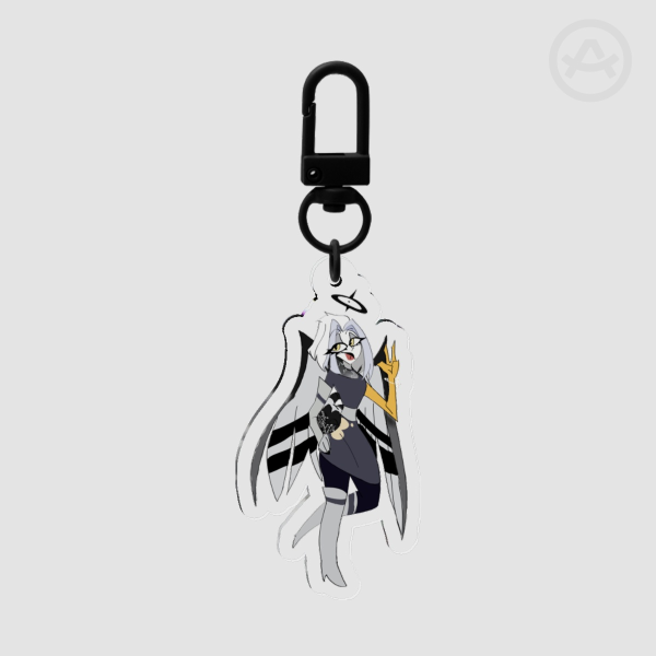 Lute Clear Acrylic Keychains