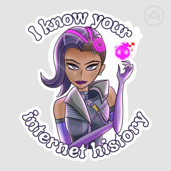 Sombra Overwatch Sticker