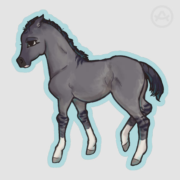 Ogata foal sticker