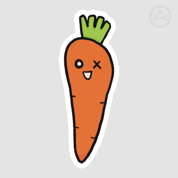 carrot sticker | very cute veggies