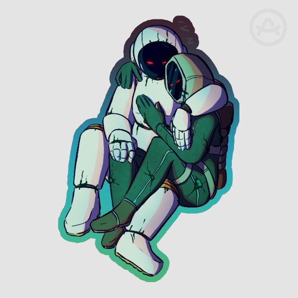 Sleepy Simons Sticker