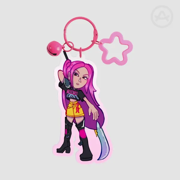 MIRA!! | Colored Edge Acrylic Keychains