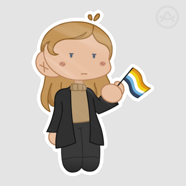 Eva Stratt Aroace Sticker