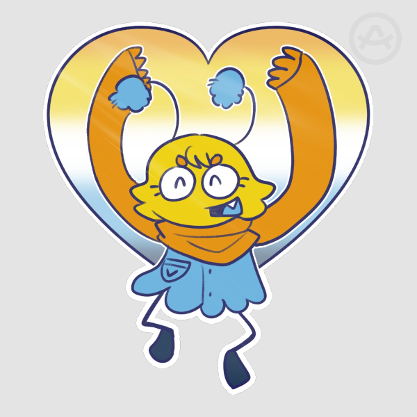 [OC] The Creature Aroace Pride Sticker