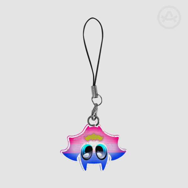 Bat- Bisexual Glitter Acrylic Keychain