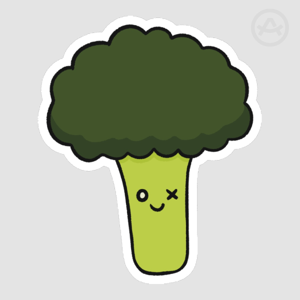 broccoli sticker | very cute veggies