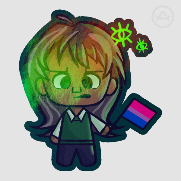 Jonathan Sims - The Magnus Archives - Bisexual Pride Flag