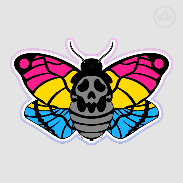 Pan Death Head Hawk Moth Sticker