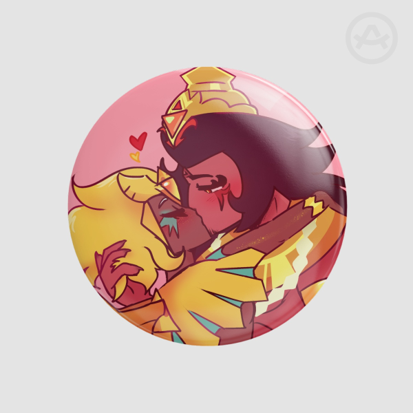 Heraldcheese Kiss Badge