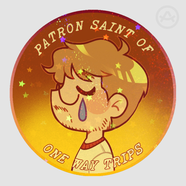 Patron Saint of One Way Trips Sticker (PHM Grace)