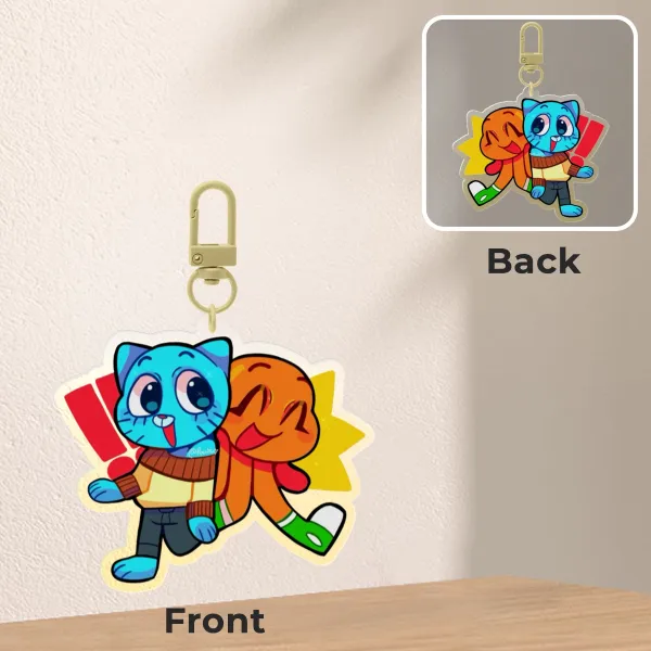 gumball and darwin keychain!!