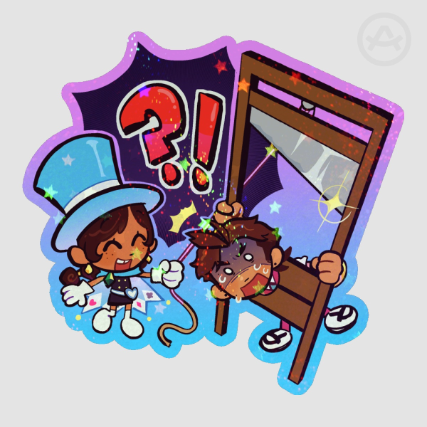[ACE ATTORNEY] Apollo and Trucy Magic Show Sticker