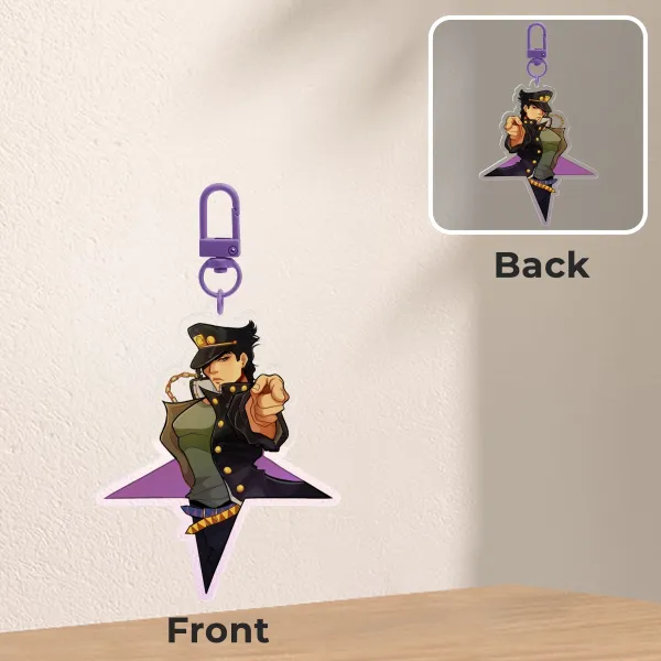 jotaro jojos keychain!!