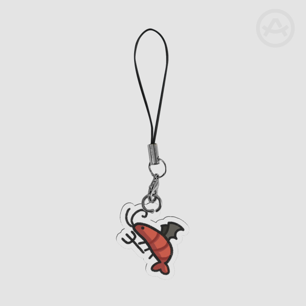 evil shrimp charm