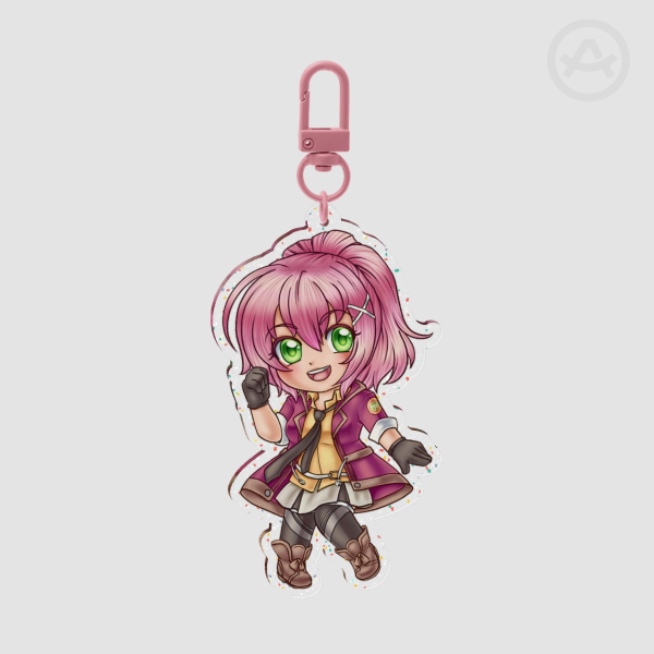 Juna Glitter Acrylic Keychains