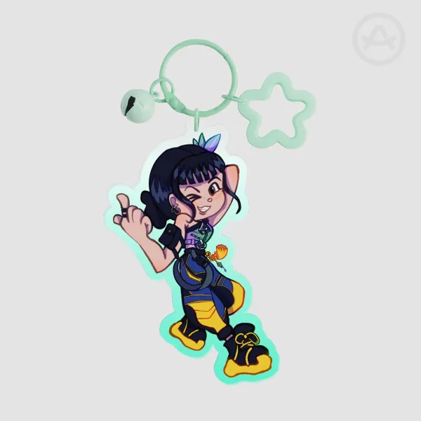 ZOEY!! | Colored Edge Acrylic Keychains