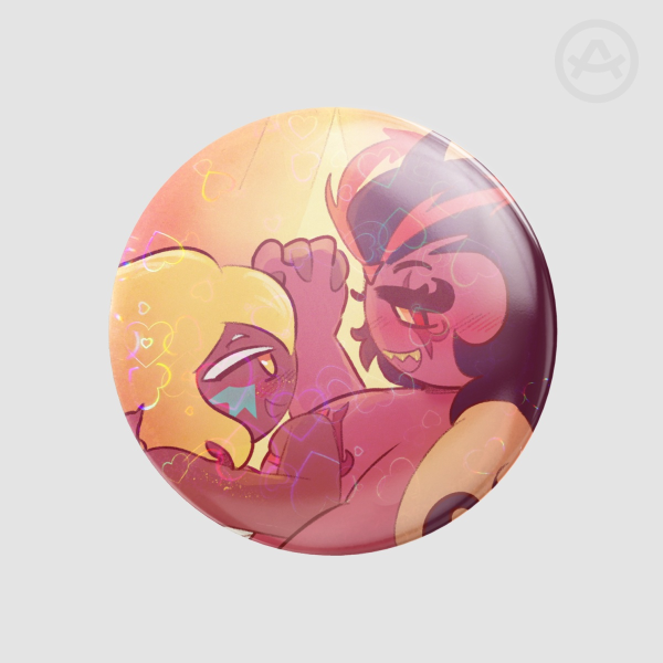 Evening Cuddles Burningcheese Badge
