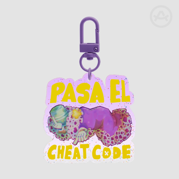 [Kinger][TADC] Cheat Code ≡ Colored Edge Acrylic Keychain