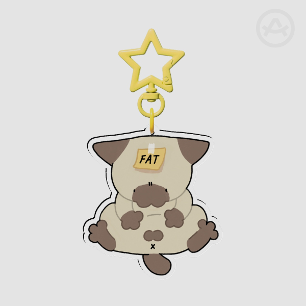 fat baby keychain
